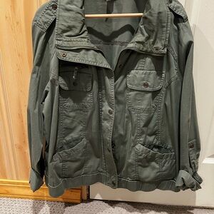 Style & Co. Olive Bomber Jacket